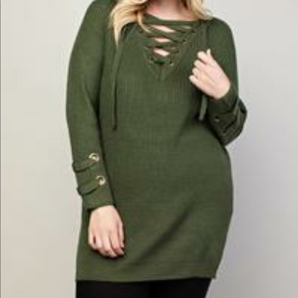 Pull over knit sweater